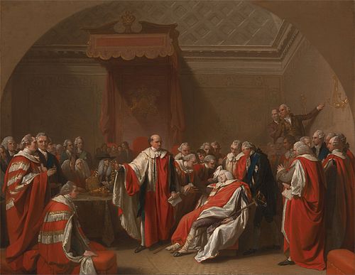 The Death of Chatham, 1778, Benjamin West