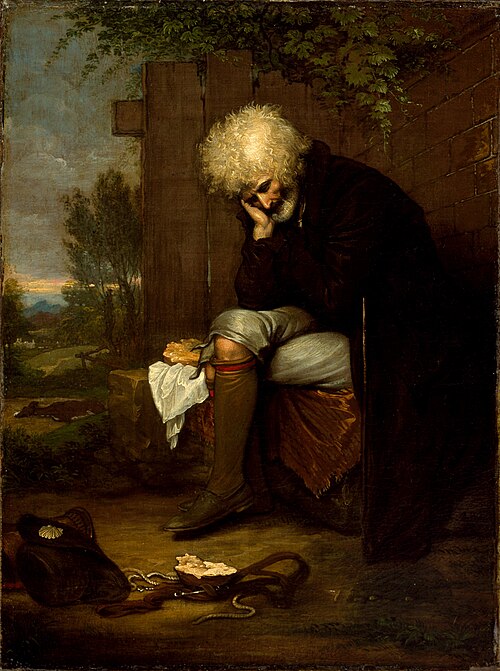 The Pilgrim Mourning His Dead Ass, 1800, Benjamin West