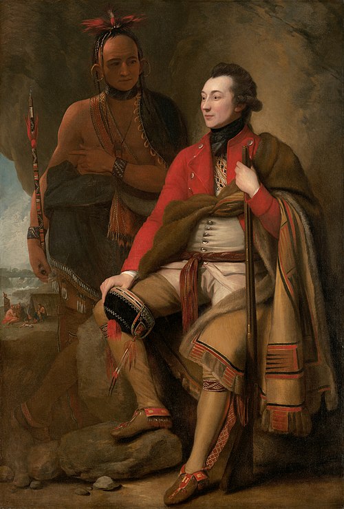 Colonel Guy Johnson and Karonghyontye, 1776, Benjamin West