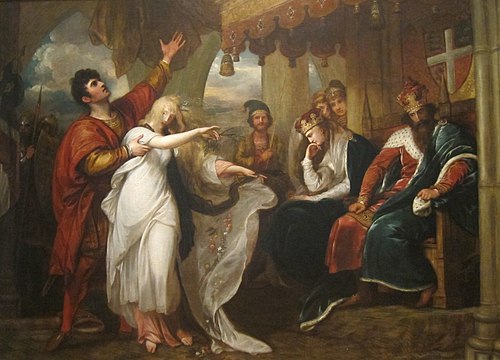 Hamlet:  Act IV, Scene V (Ophelia before the King and Queen), 1792, Benjamin West