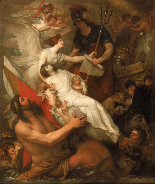 The Immortality of Nelson, 1807, Benjamin West