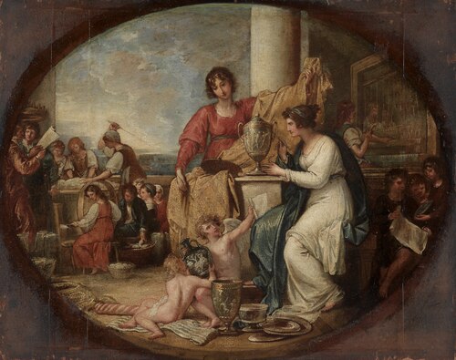 British Manufactory; A Sketch, 1791, Benjamin West