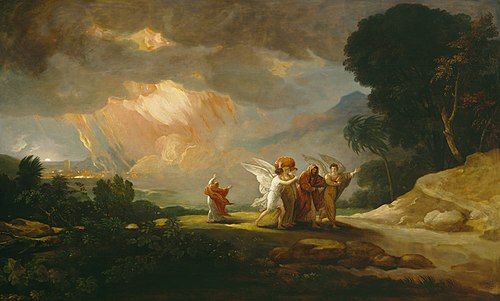 Lot Fleeing from Sodom, 1810, Benjamin West