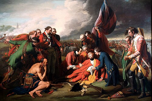 La Mort du général Wolfe, 1770, Benjamin West