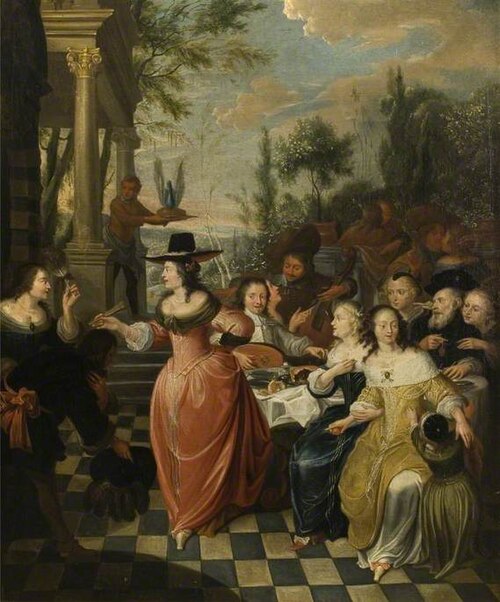 Flemish Ladies' Party, , Hieronymus Janssens