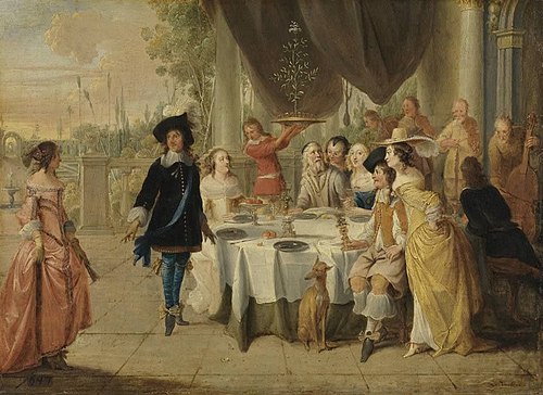 The Menuet, 1650, Hieronymus Janssens