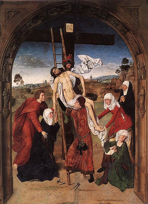 The descent from the cross, 1462, Dirk Bouts