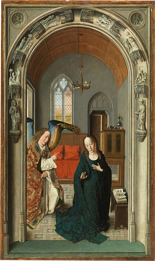 Annunciation, 1445, Dirk Bouts