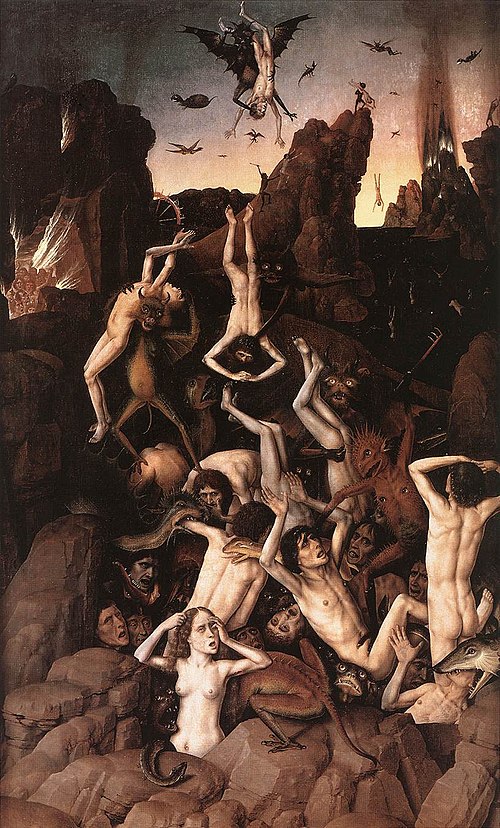 La Chute des Réprouvés, 1450, Dirk Bouts