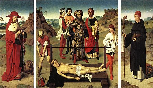 Reredos of the Martyrdom of St Erasmus, 1458, Dirk Bouts