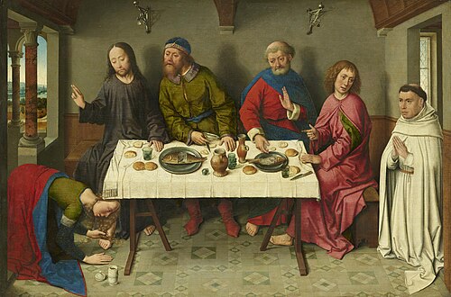 Dîner chez Simon le Pharisien, 1460, Dirk Bouts