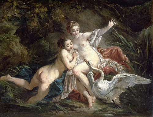 Léda et le Cygne, 1850, Hippolyte-Joseph Cuvelier