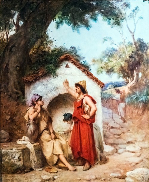 Algériennes autour de la fontaine, 1886, Hippolyte Lazerges