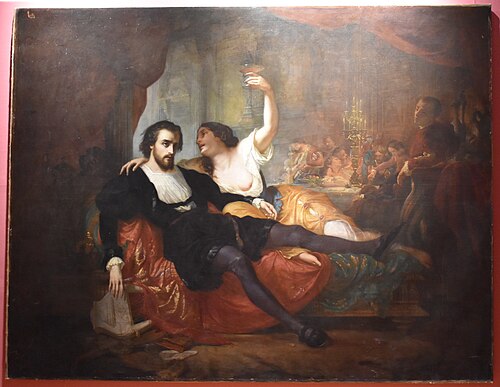 Le génie éteint par la volupté, 1850, Hippolyte Lazerges