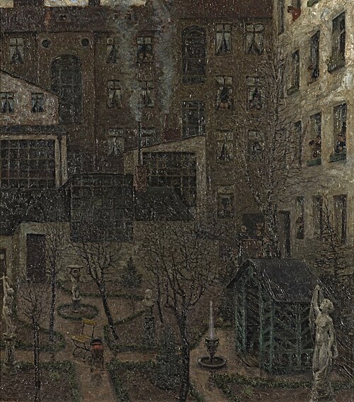 Der Garten des Bildhauers, 1912, Hans Baluschek