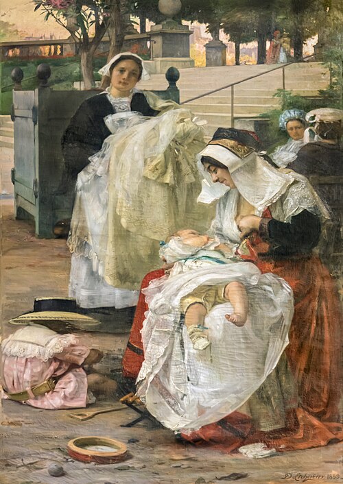 Les nounous ariégeoises et bretonnes, 1899, Hubert-Denis Etcheverry