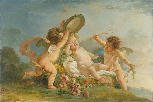 The Waking of Cupid, 1781, Hugues Taraval