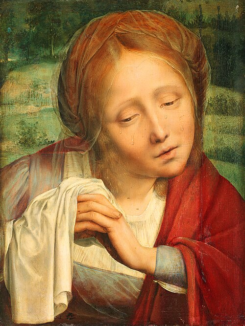 Mourning Woman from a Lamentation, 1520, Quentin Metsys