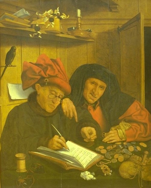 The Two Tax Collectors, 1530, Quentin Metsys