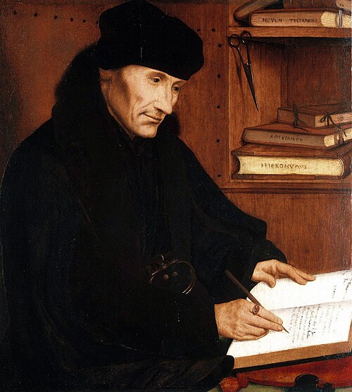 Portrait of Erasmus of Rotterdam (1466–1536), 1517, Quentin Metsys
