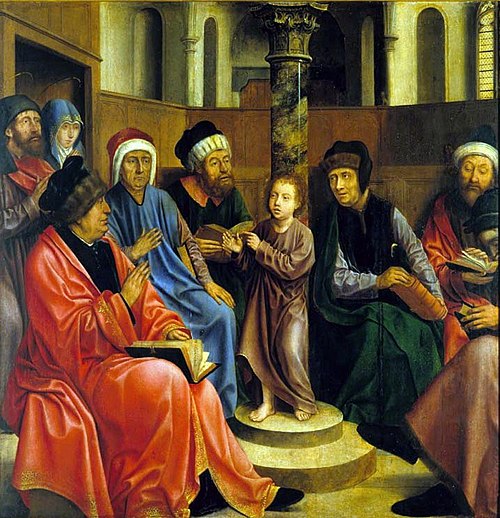 Jesus Among the Doctors, 1550, Quentin Metsys