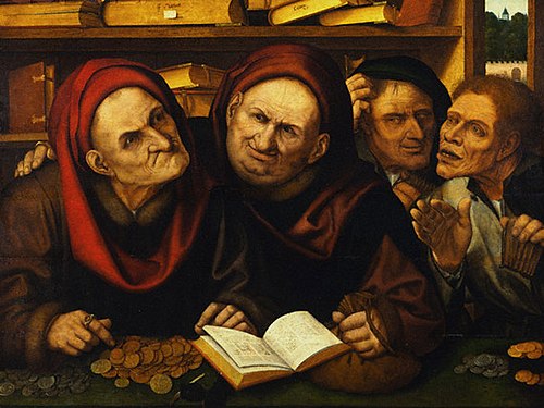 Les usuriers, 1520, Quentin Metsys