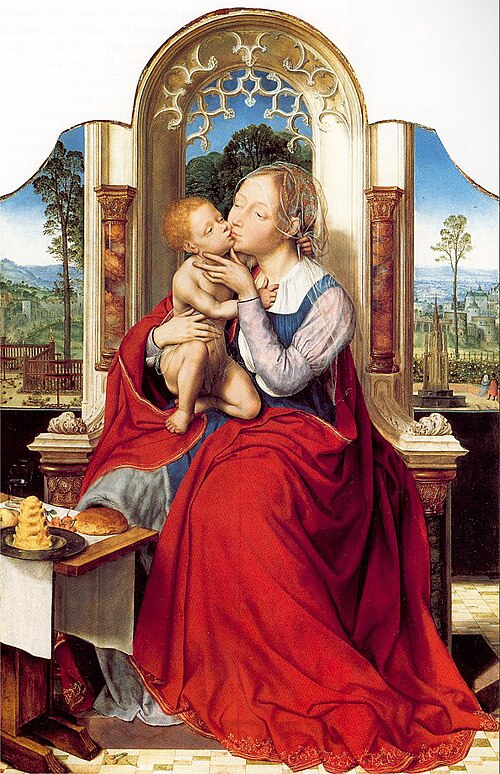 Madonna Enthroned, 1520, Quentin Metsys
