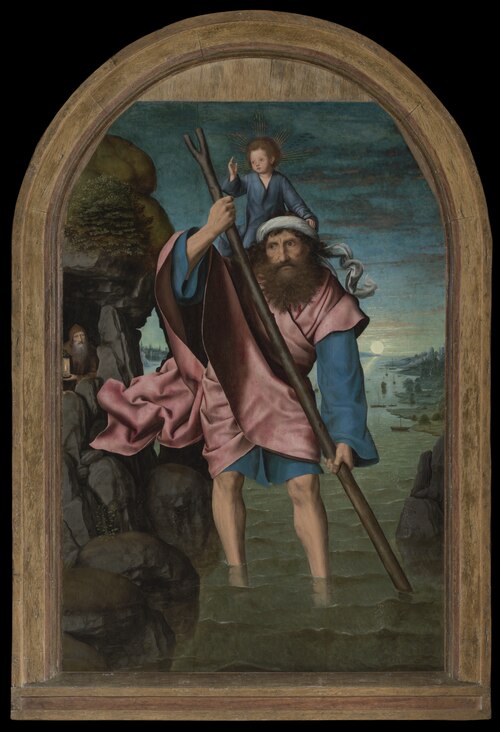 Saint Christopher, 1490, Quentin Metsys