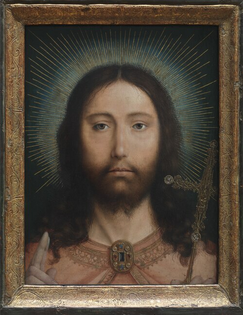 Christ as Salvator Mundi, 1505, Quentin Metsys