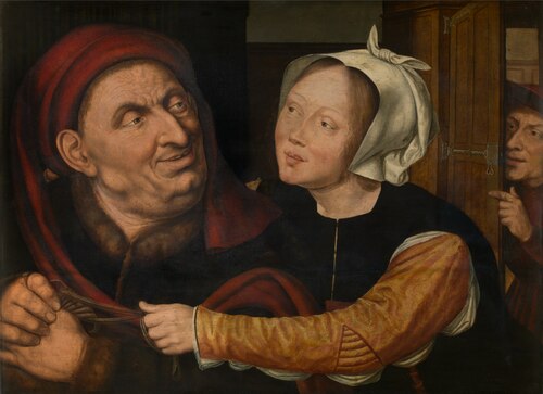 La jeune courtisane, 1549, Quinten Metsys