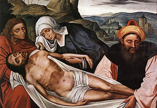 La Lamentation sur le corps du Christ mort, 1550, Quentin Metsys