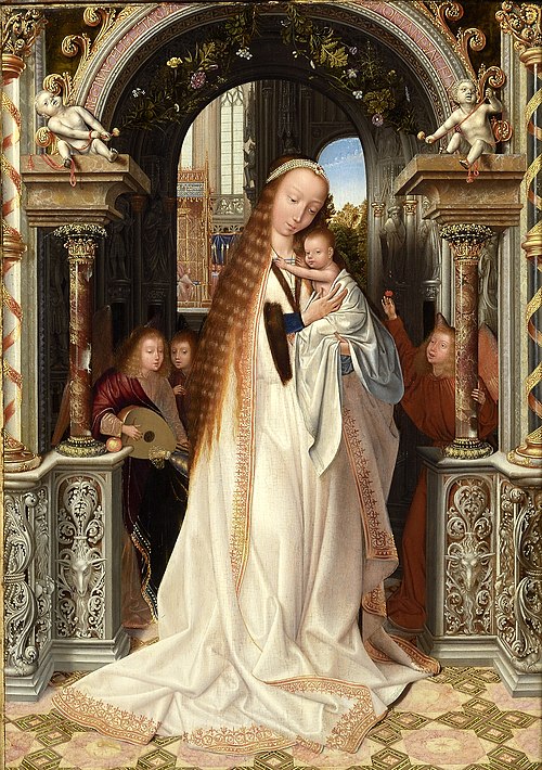 Madonna and Child with Angels, 1509, Quinten Metsys