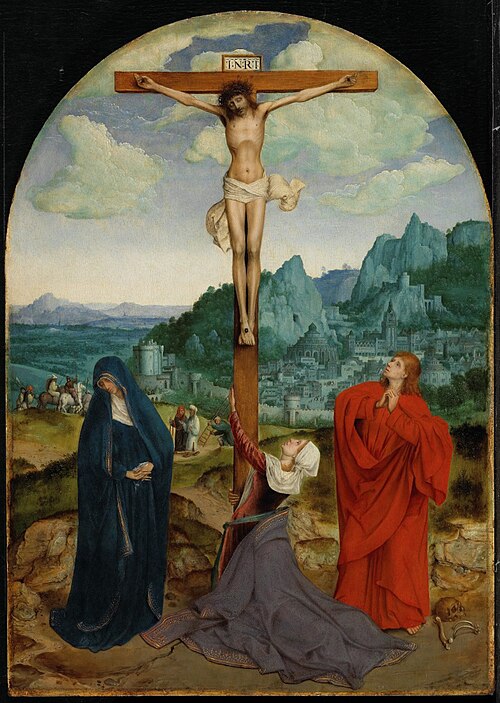 Crucifixion, with the Virgin and Saint John, 1510, Quentin Metsys