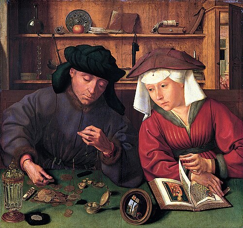 Le Prêteur et sa femme, 1514, Quentin Metsys