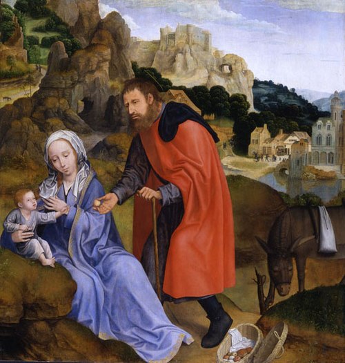 Le Repos pendant la fuite en Égypte, 1513, Quentin Metsys