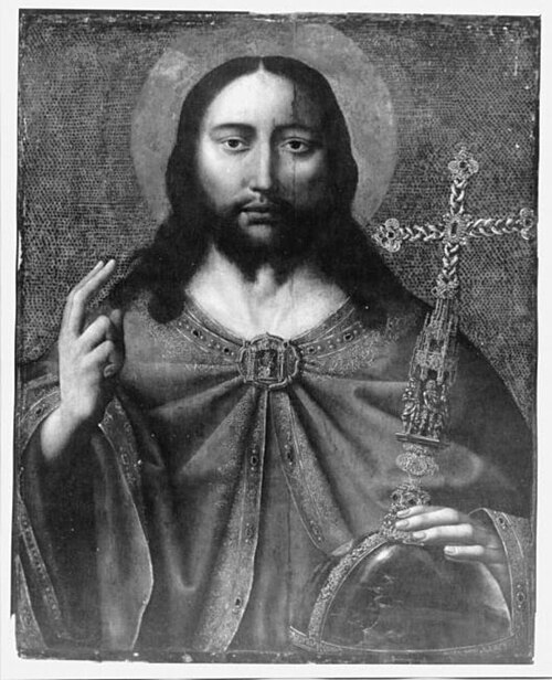 Salvator Mundi (Christ Blessing), 1512, Quinten Metsys