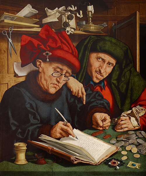Les Collecteurs d'impôts, 1527, Quentin Metsys
