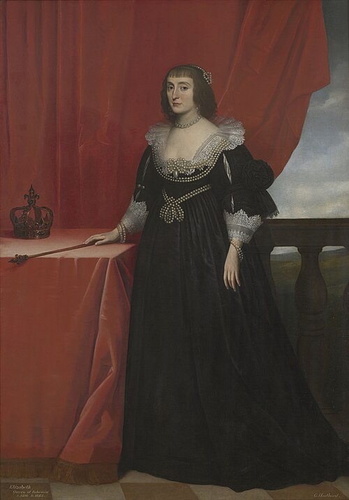 Elizabeth, Queen of Bohemia (1596–1662), the 'Winter Queen', 1631, Gerrit van Honthorst