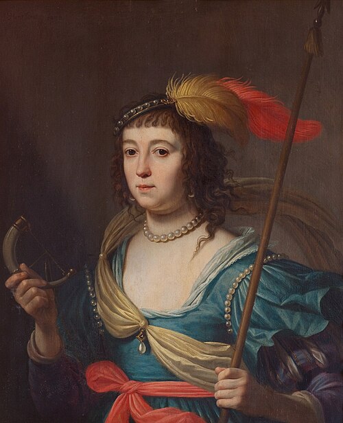 Amalia von Solms as Diana, 1632, Gerrit van Honthorst