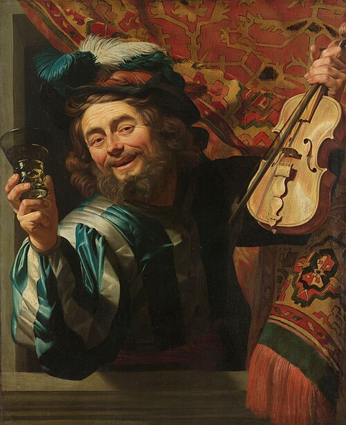 The Merry Fiddler, 1623, Gerrit van Honthorst