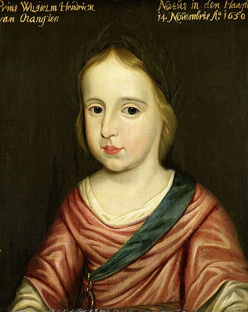 Portrait of Willem III (1650-1702), Prince of Orange, 1653, Gerrit van Honthorst