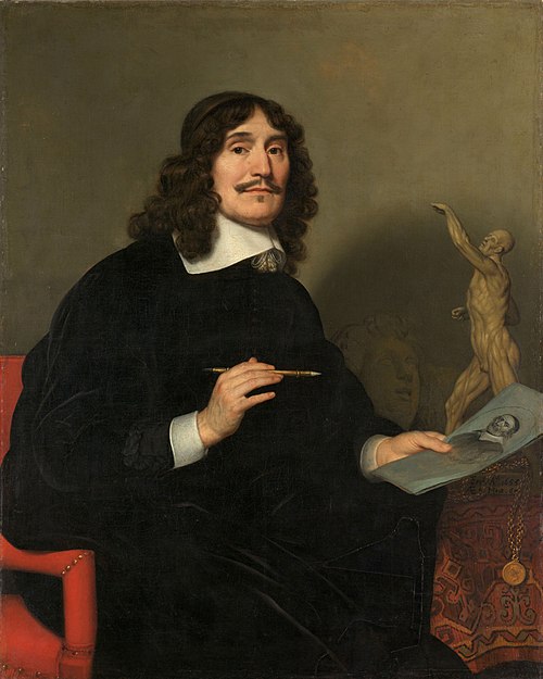 Portrait of an artist, 1655, Gerrit van Honthorst