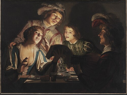 Musical Group by Candlelight, 1623, Gerrit van Honthorst