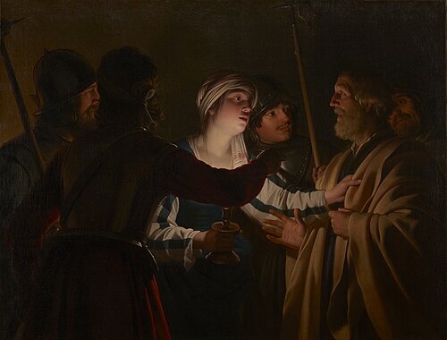 Le Reniement de saint Pierre, 1623, Gerrit van Honthorst