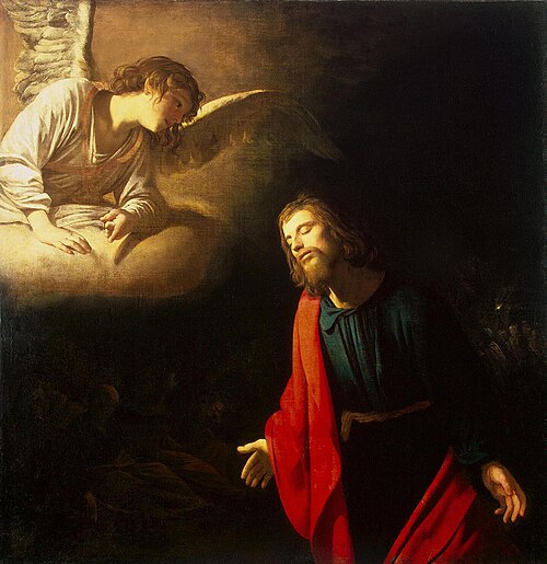 Christ in the Garden of Gethsemane (The Agony in the Garden), 1617, Gerrit van Honthorst