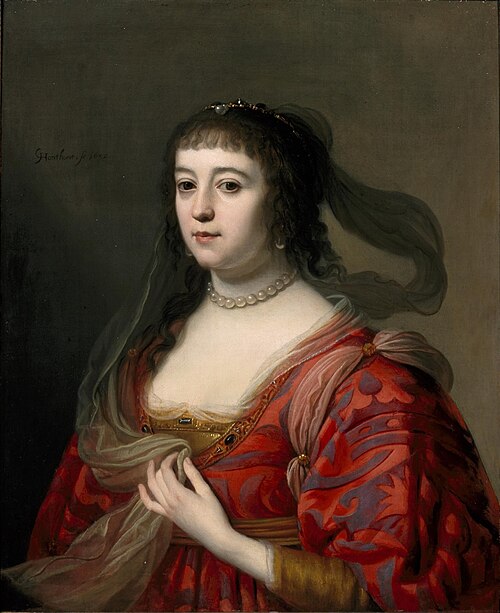 Portrait of Amalia van Solms, 1632, Gerrit van Honthorst