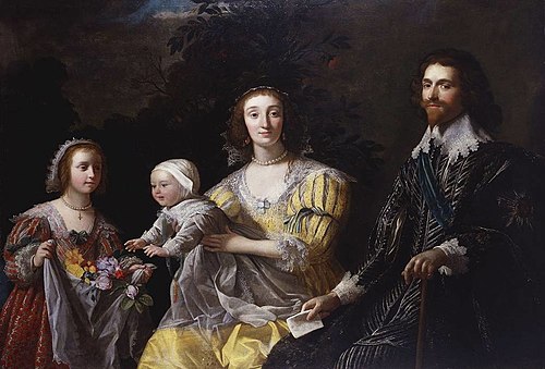 George Villiers, 1st Duke of Buckingham (1592-1628) with his Family, 1628, Gerrit van Honthorst