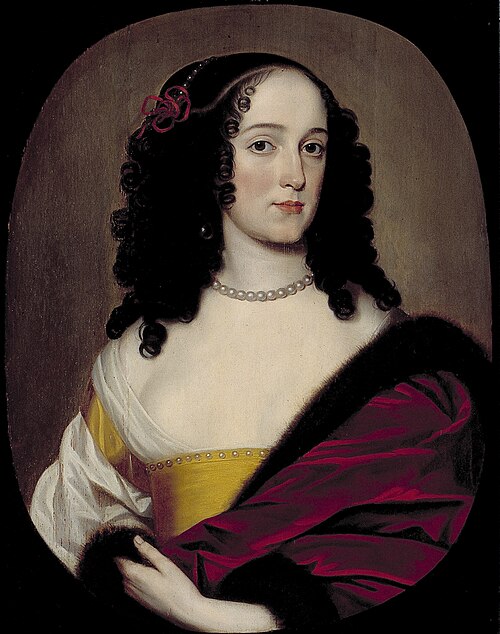 Portrait of een vrouw, mogelijk Anna Trajectina van Brederode (1625/26-1672), echgenote van George H, 1653, Gerrit van Honthorst