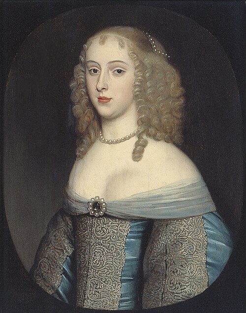 Portrait of Elisabeth van Nassau-Beverweerd (1633-1718), 1651, Gerrit van Honthorst