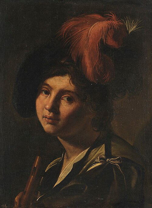 Jüngling mit Federbusch (Nachahmer), 1624, Gerrit van Honthorst